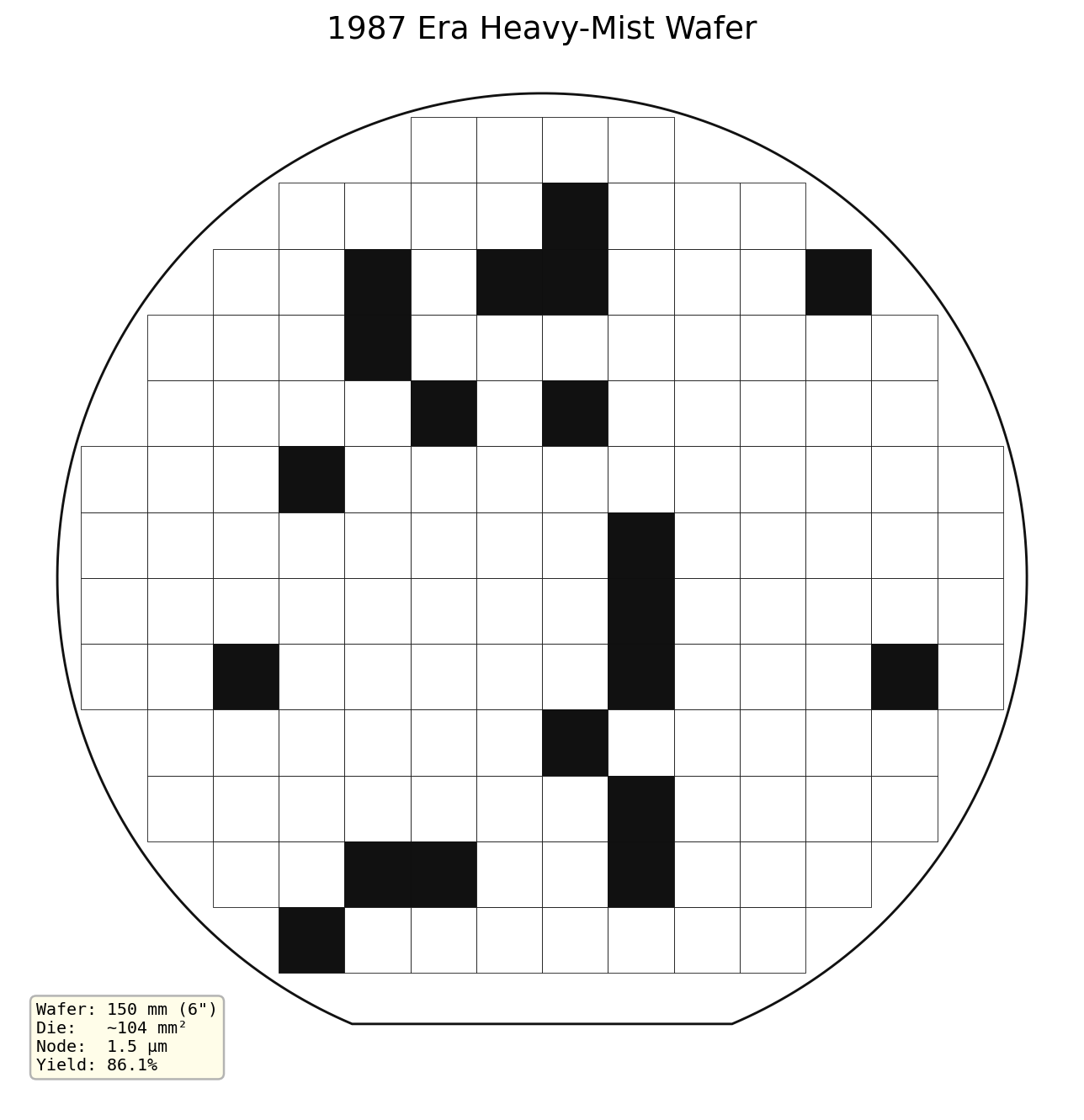 1987 era heavy-mist wafer