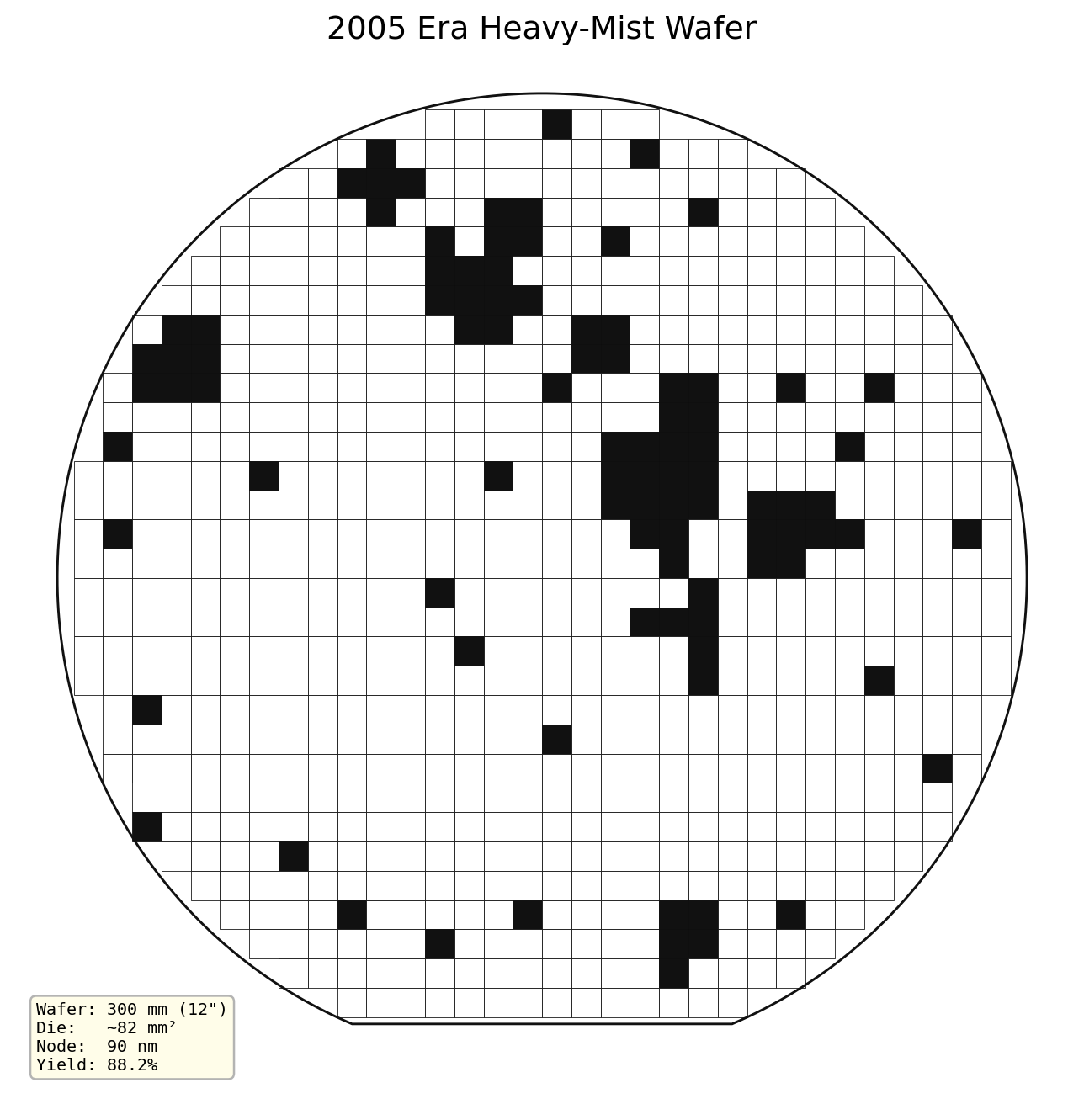 2005 era heavy-mist wafer