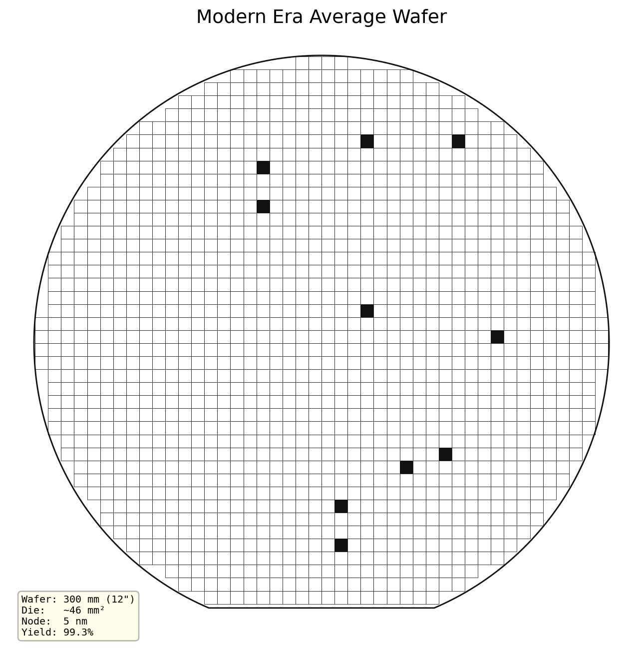 Modern era average wafer