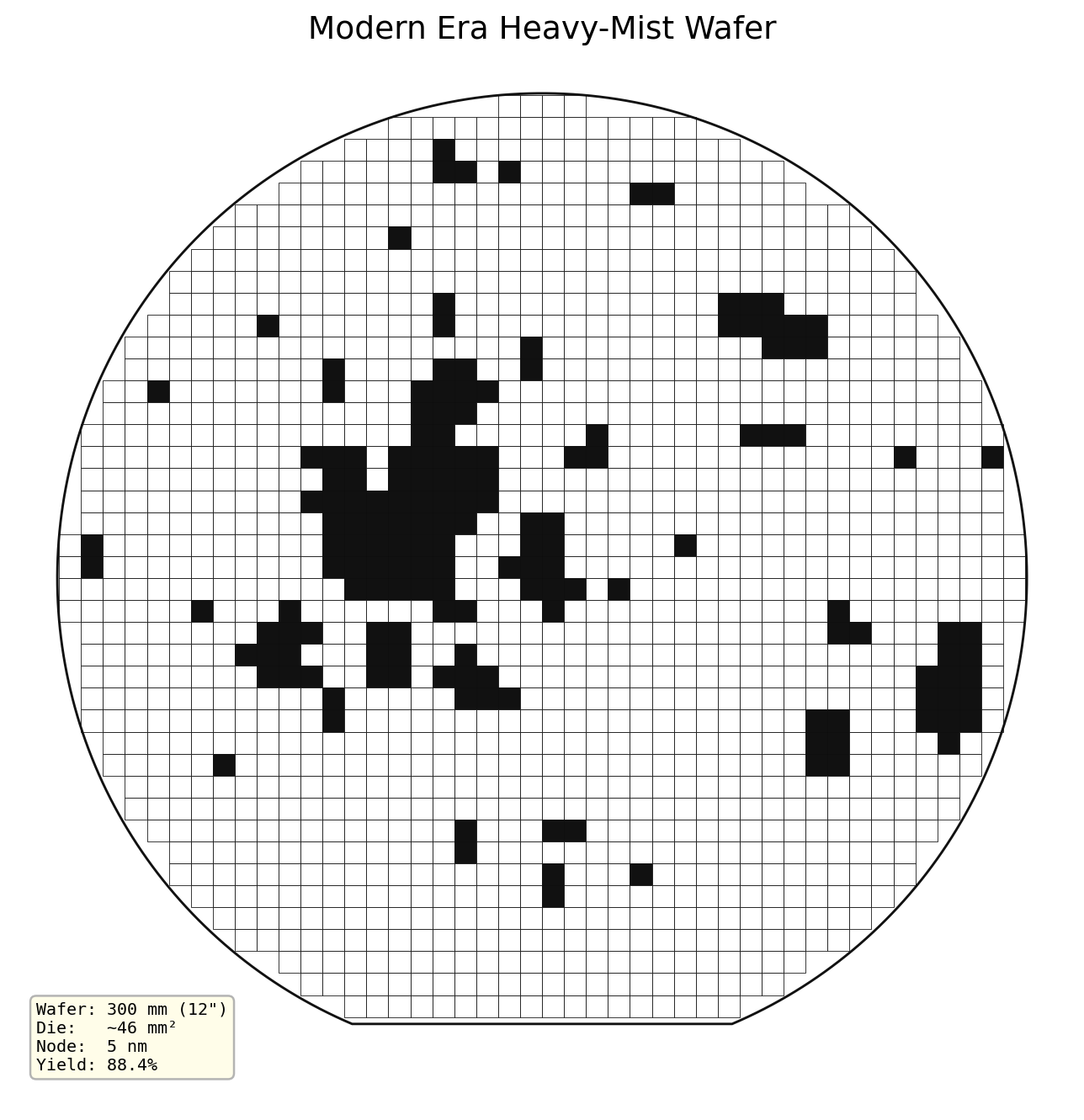 Modern era heavy-mist wafer